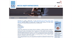 Desktop Screenshot of imm.org.pl