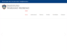 Tablet Screenshot of imm.edu.ar