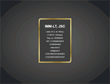 Tablet Screenshot of imm.lt